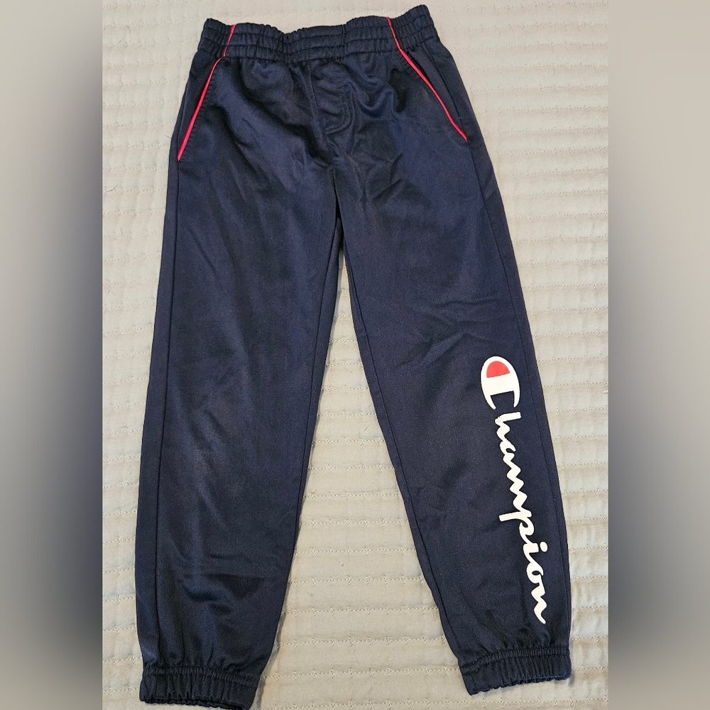 Champion Kid's Navy Sweatpants with Logo